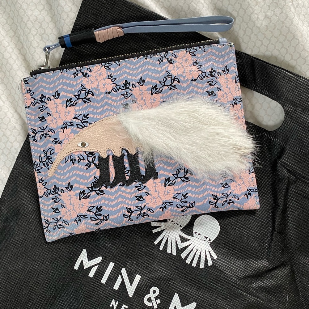 Min & Mon Leather Clutch